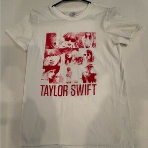 Taylor Swift White Tee Red Era Size Small